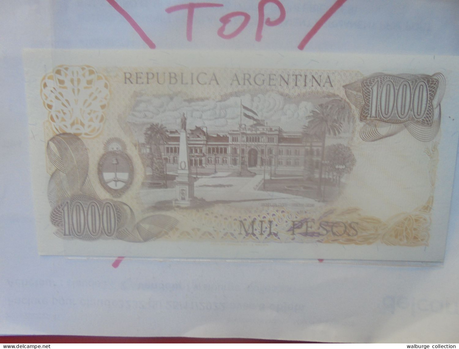 ARGENTINE 1000 PESOS ND (1976-83) Neuf (B.33) - Argentine