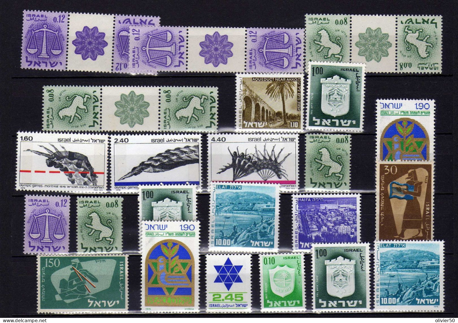 Israel - Mosaiques  - Jeux Olympiques - Sites _ Neufs** - MNH - Unused Stamps (without Tabs)