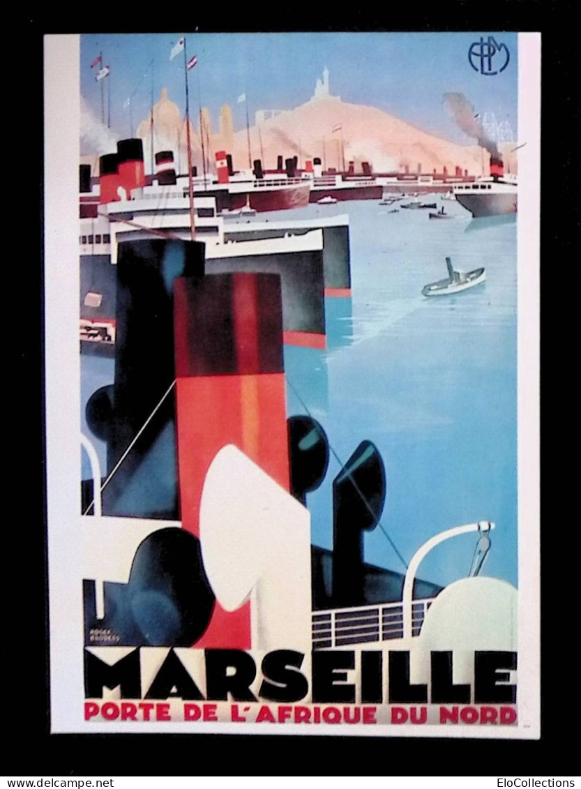 Cp, Publicité, Tourisme, Marseille, Porte De L'Afrique Du Nord, Vierge, Ed. F. Nugeron, Collection: La Vie Du Rail - Publicité