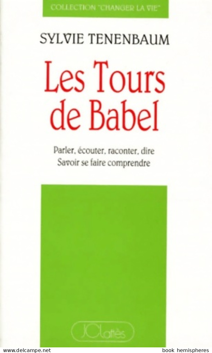 Les Tours De Babel (1993) De S. Tenenbaum - Psychologie/Philosophie