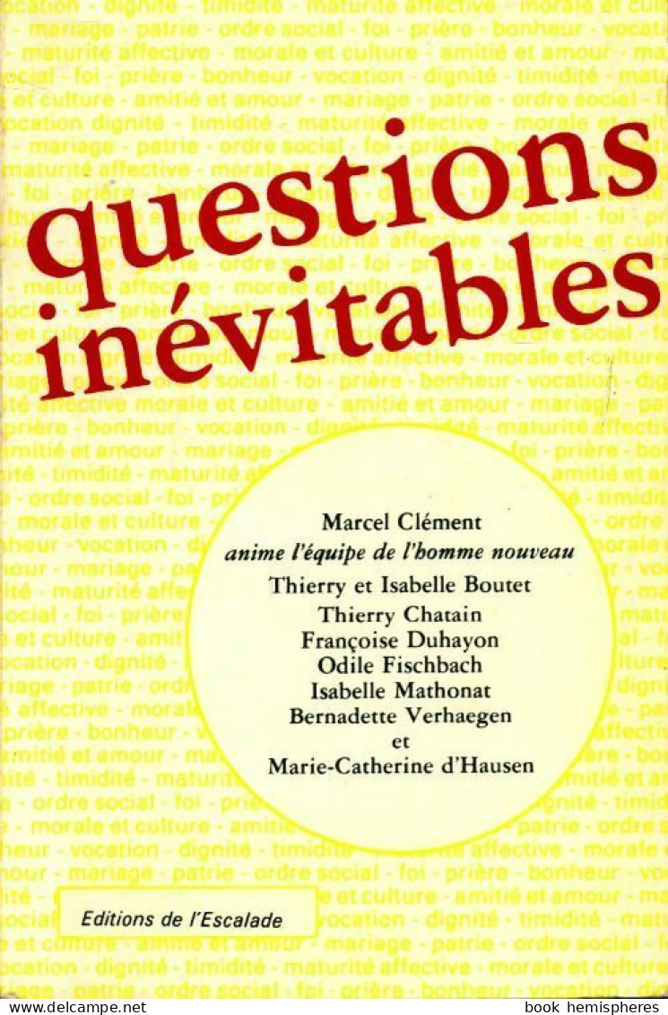 Questions Inévitables (1980) De Collectif - Religion