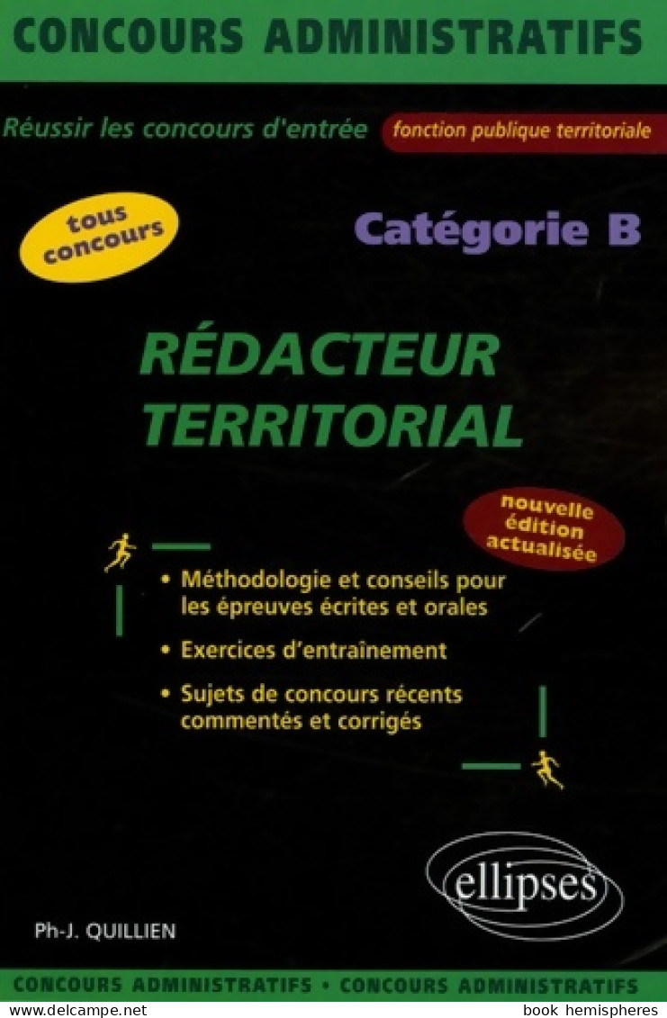 Rédacteur Territorial : Catégorie B (2005) De Philippe-Jean Quillien - 18 Años Y Más