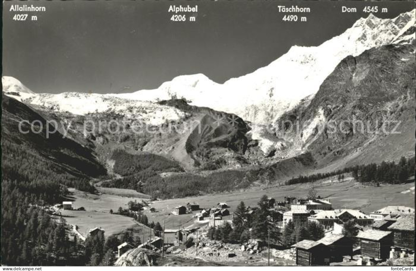 11675686 Saas-Fee Fee Gletscher Saas-Fee - Andere & Zonder Classificatie