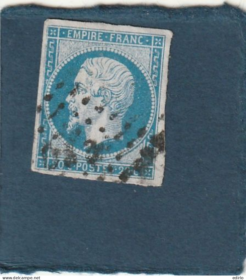 ///   FRANCE /// N° 14 Bleu 20cts  Bleu - 1853-1860 Napoléon III.