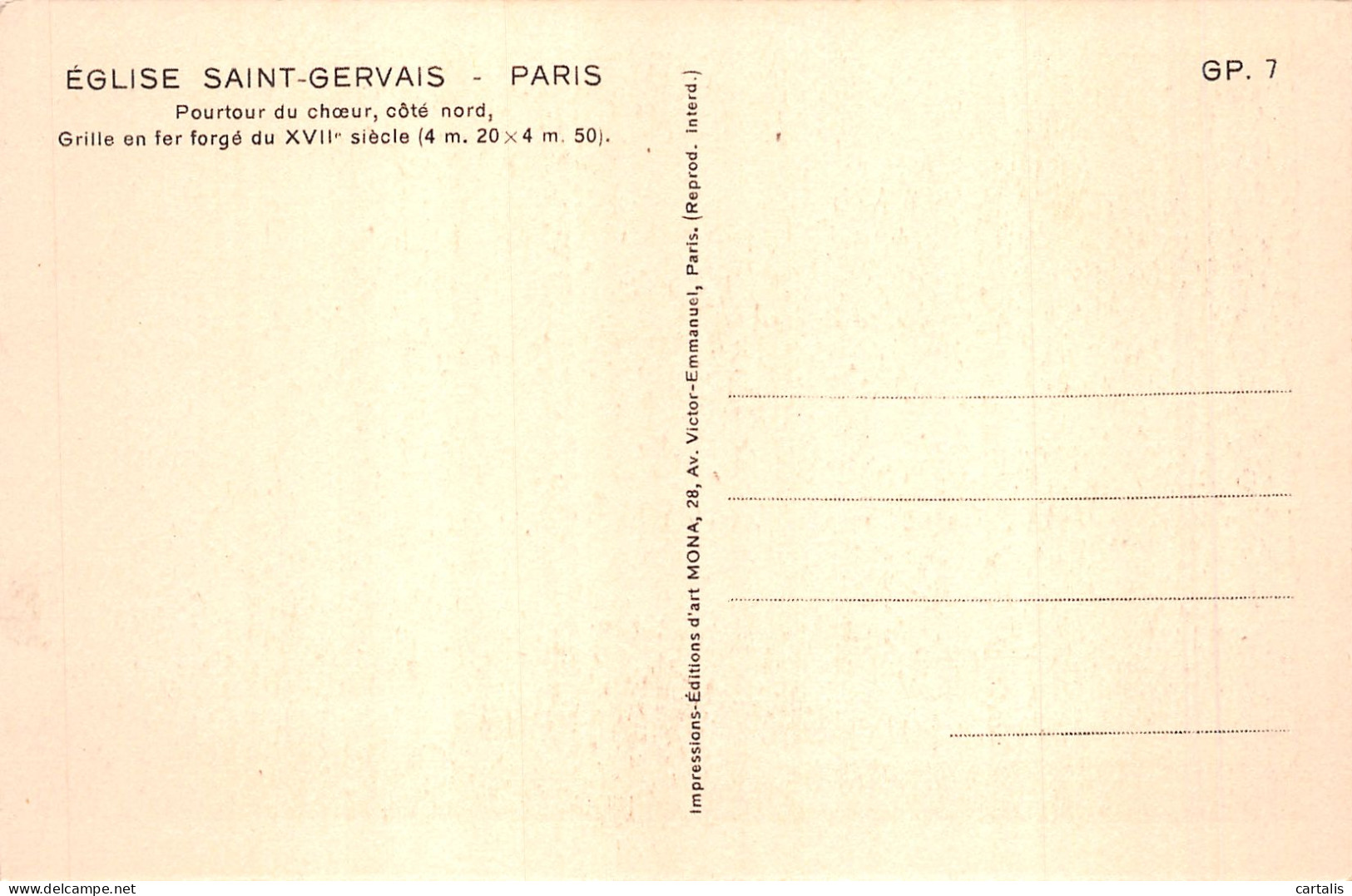 75-PARIS EGLISE SAINT GERVAIS-N°4219-F/0023 - Eglises