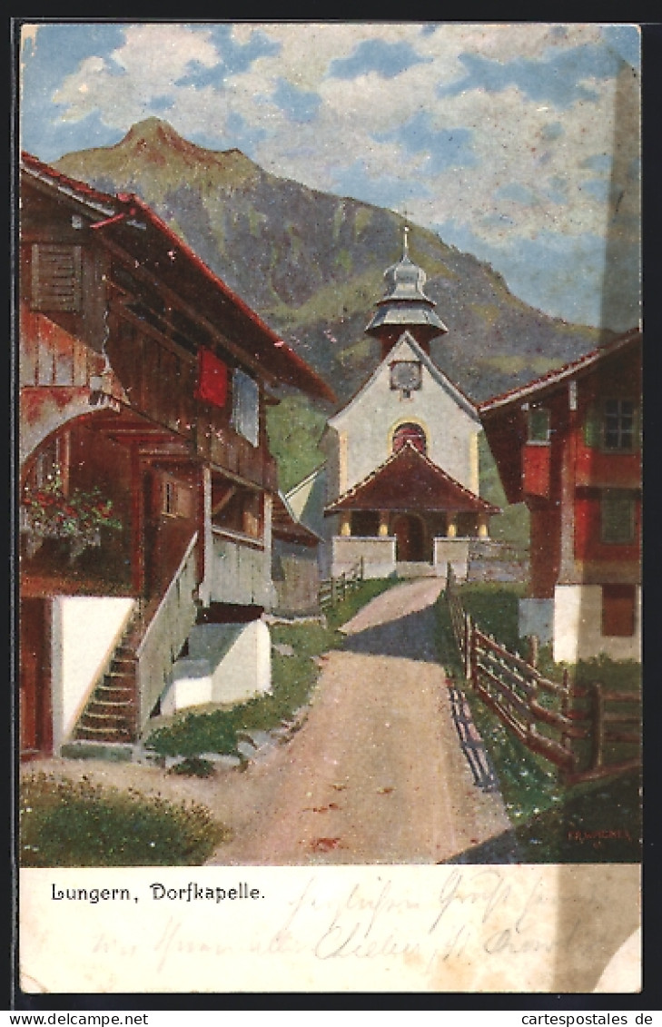 AK Lungern, Dorfkapelle  - Lungern