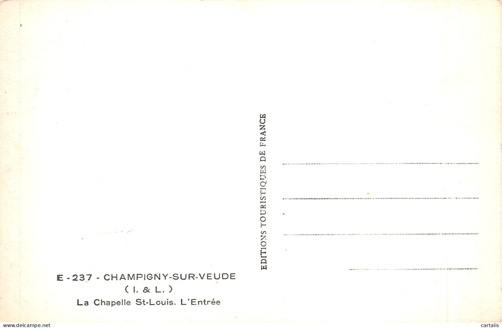 37-CHAMPIGNY SUR VEUDE-N°4219-E/0081 - Champigny-sur-Veude