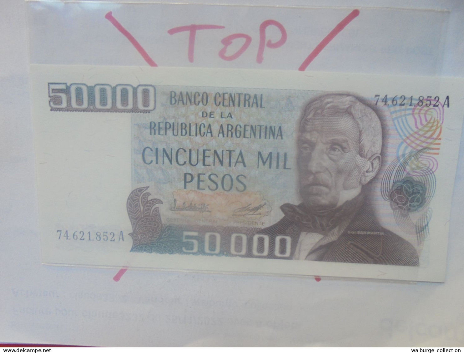 ARGENTINE 50.000 PESOS ND (1979-83) Neuf (B.33) - Argentine