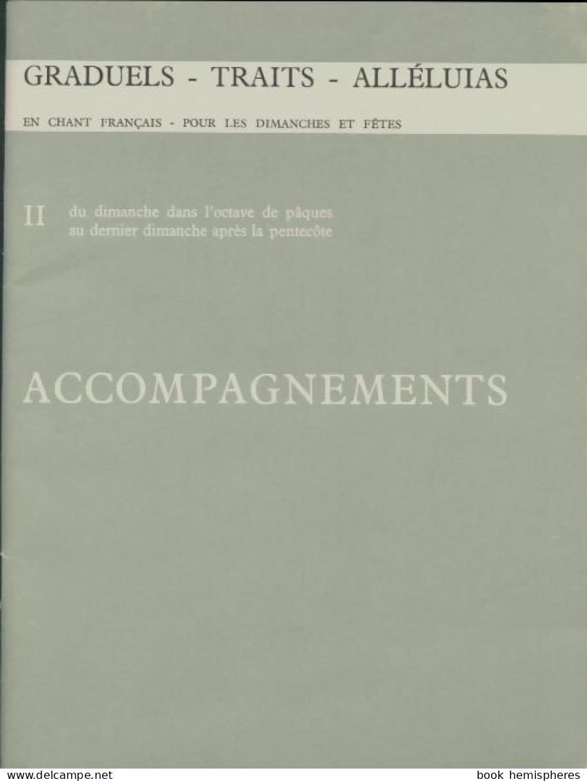 Accompagnements Pour Harmonium Ou Orgue Sans Pédale (1964) De Collectif - Musique