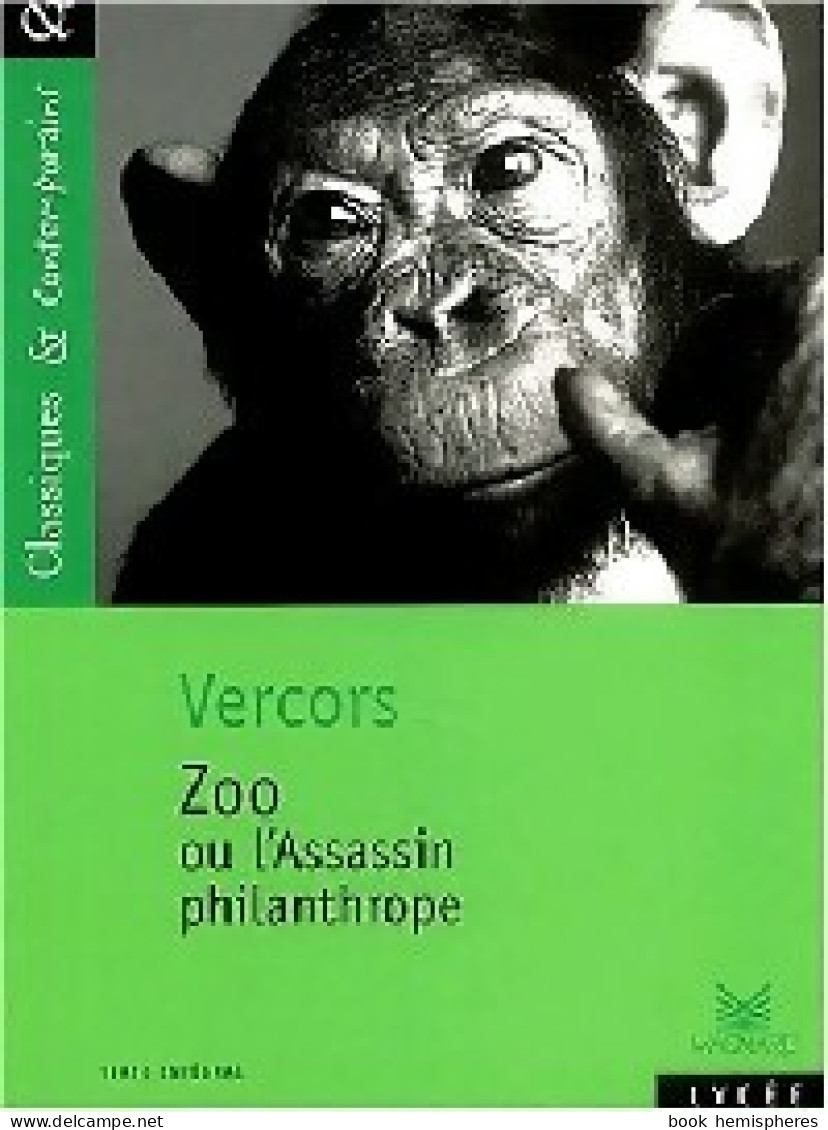 Zoo Ou L'assassin Philanthrope (2000) De Vercors - Other & Unclassified