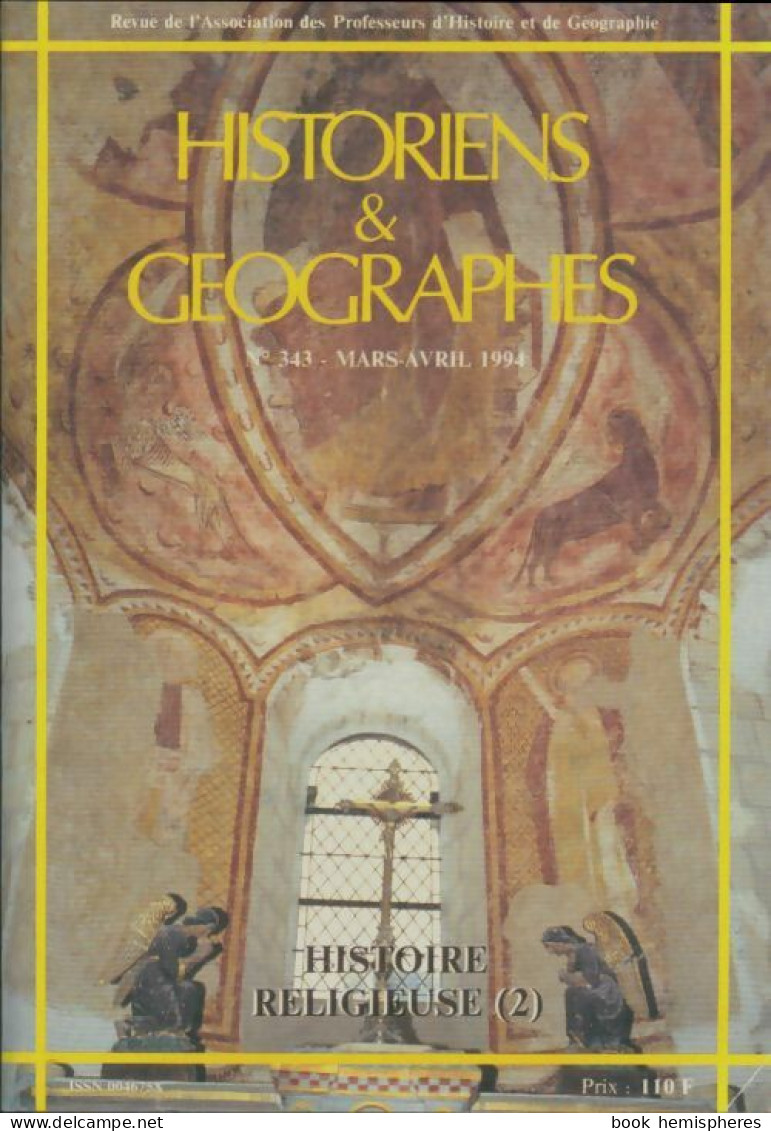 Historiens & Géographes N°343 (1994) De Collectif - Sin Clasificación