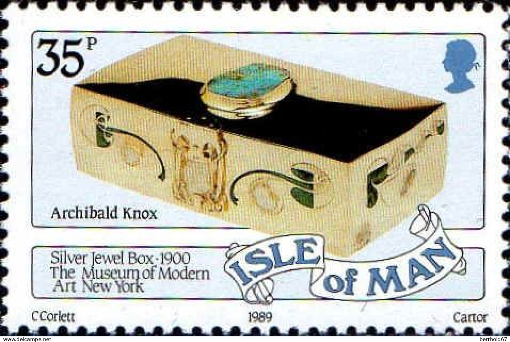 Man Poste N** Yv:388/392 Archibald Knox Designer (Thème) - Other & Unclassified