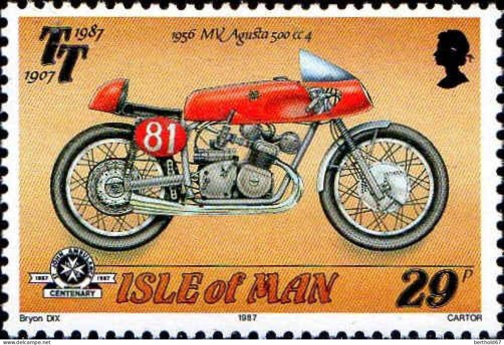 Man Poste N** Yv:334/338 80.Anniversaire Du Tourist Trophy (Thème) - Motorbikes