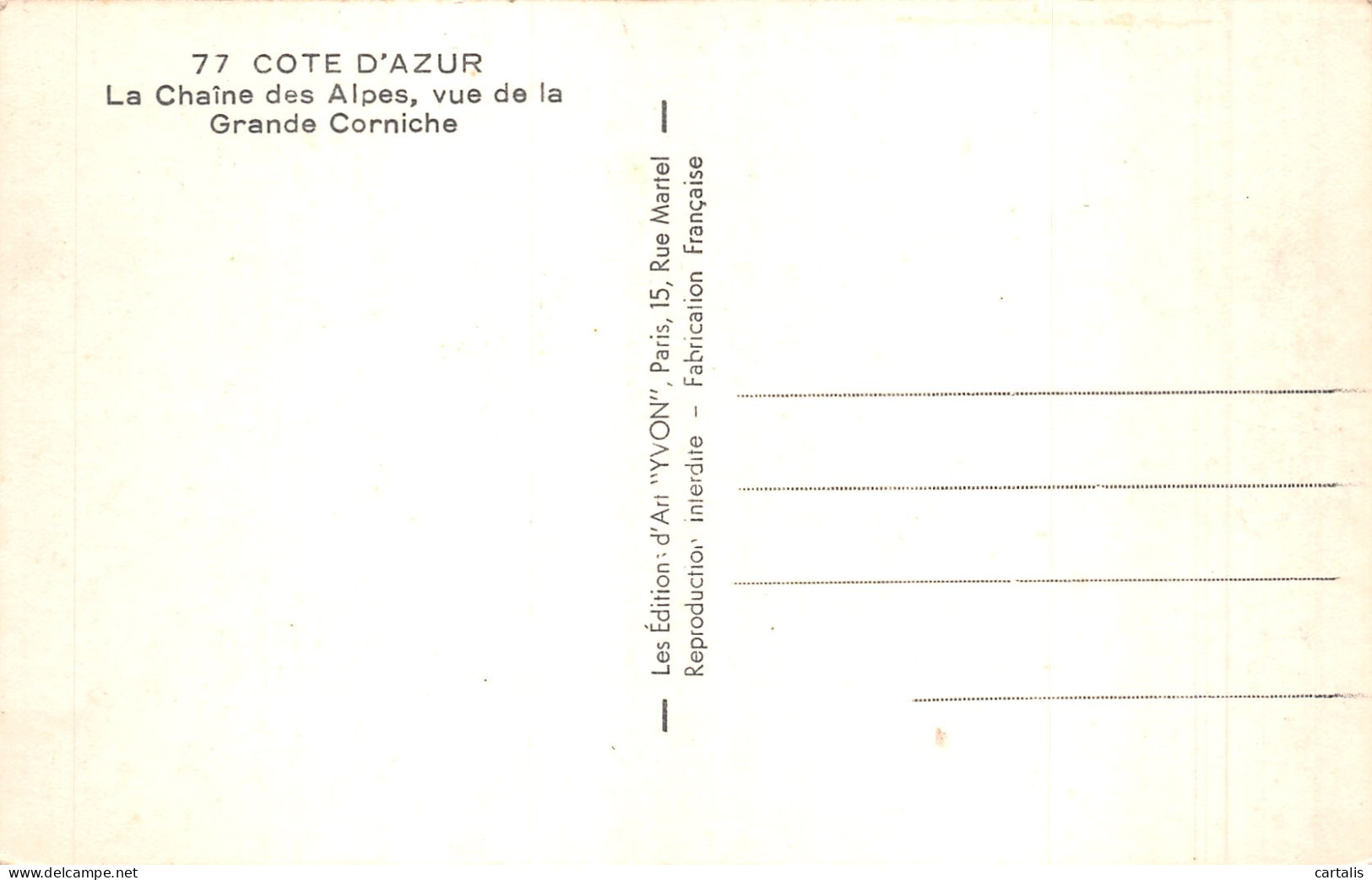 06-LA COTE D AZUR LA GRANDE CORNICHE-N°4220-A/0145 - Other & Unclassified