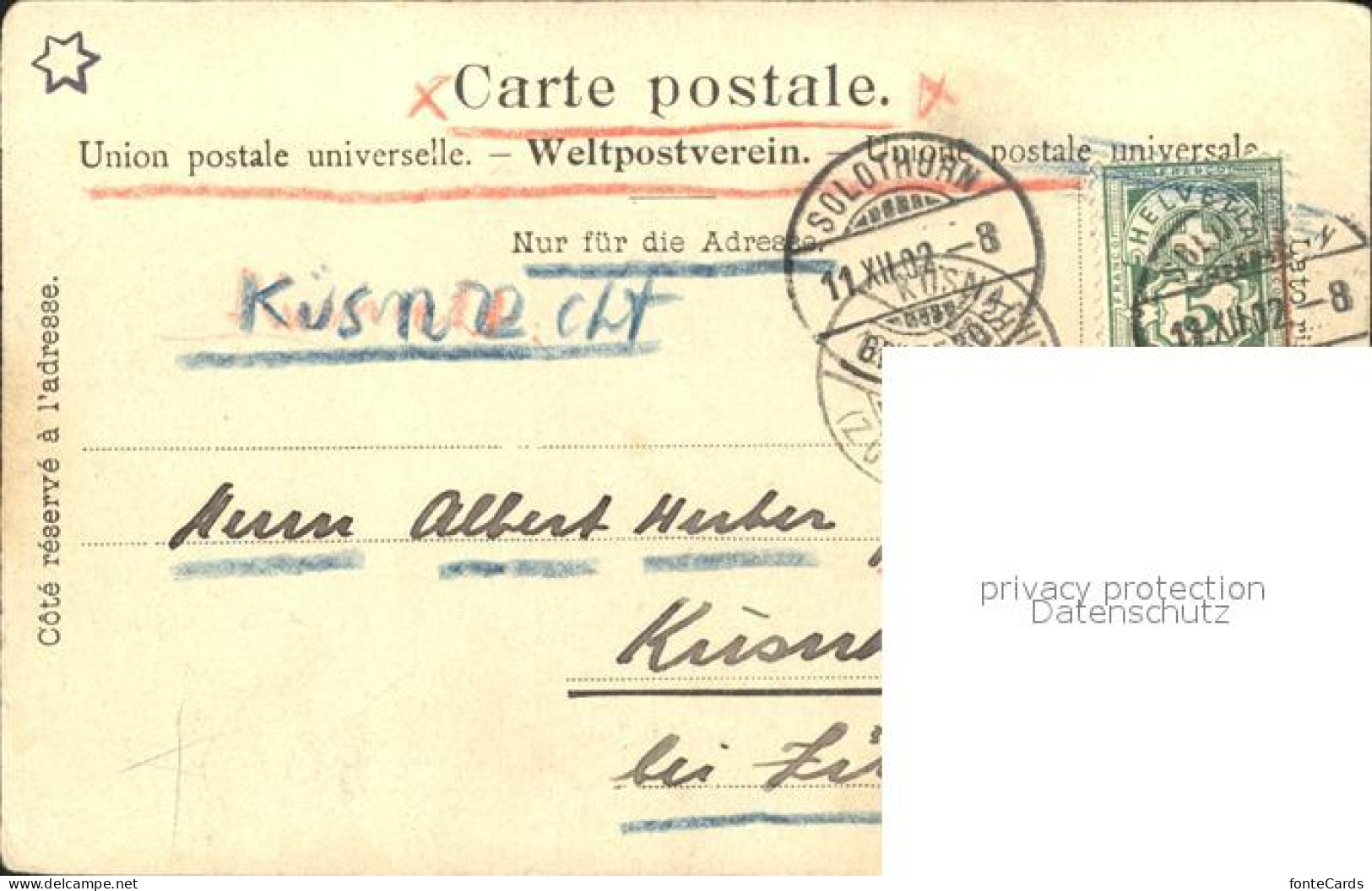 11675377 Solothurn Kuenstlerkarte Solothurn - Other & Unclassified