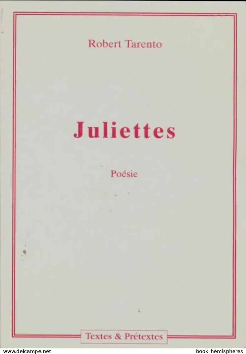 Juliettes (2001) De Robert Tarento - Other & Unclassified