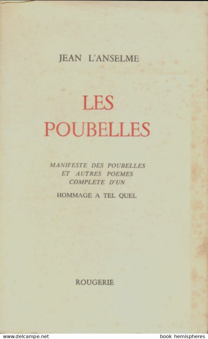 Les Poubelles (1977) De Jean L'Anselme - Altri & Non Classificati