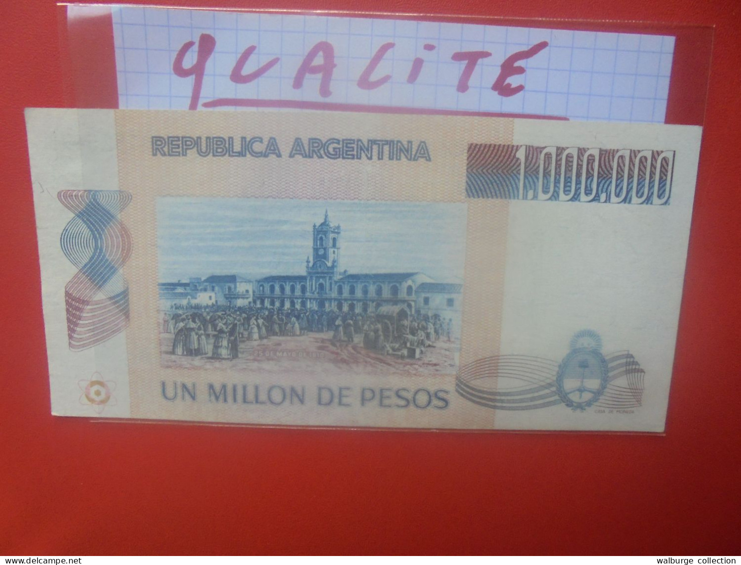 ARGENTINE 1.000.000 PESOS ND (1981-83) Circuler Belle Qualité (B.33) - Argentinien