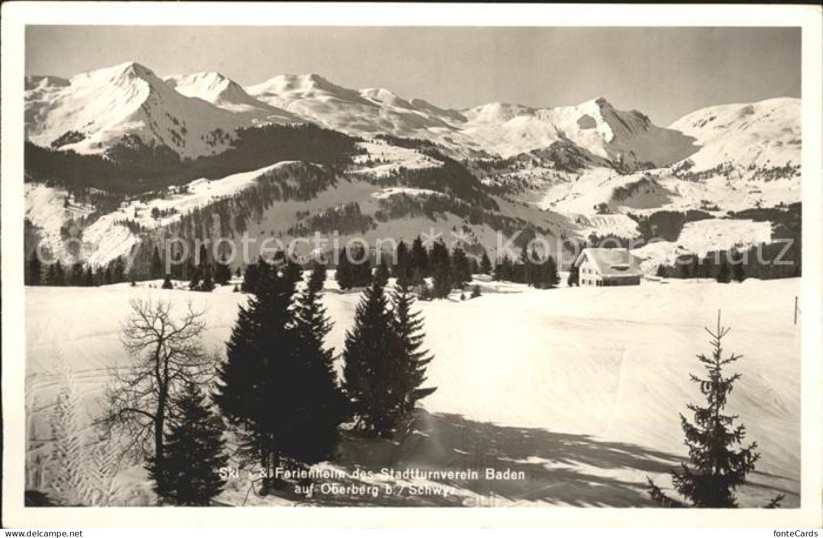 11673716 Oberberg Schwyz Ski- Und Ferienheim Des Stadtturnvereins Baden Schwyz - Sonstige & Ohne Zuordnung