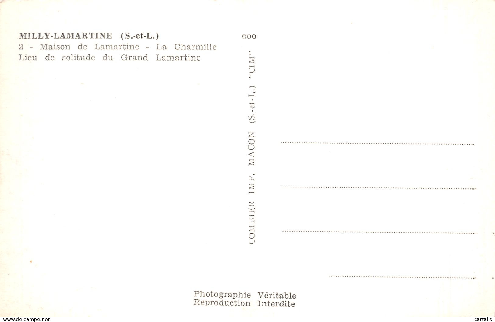 71-MILLY LAMARTINE-N°4220-F/0193 - Other & Unclassified