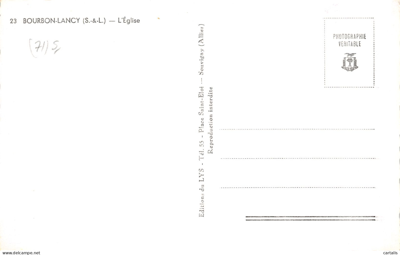 71-BOURBON LANCY-N°4220-F/0183 - Other & Unclassified