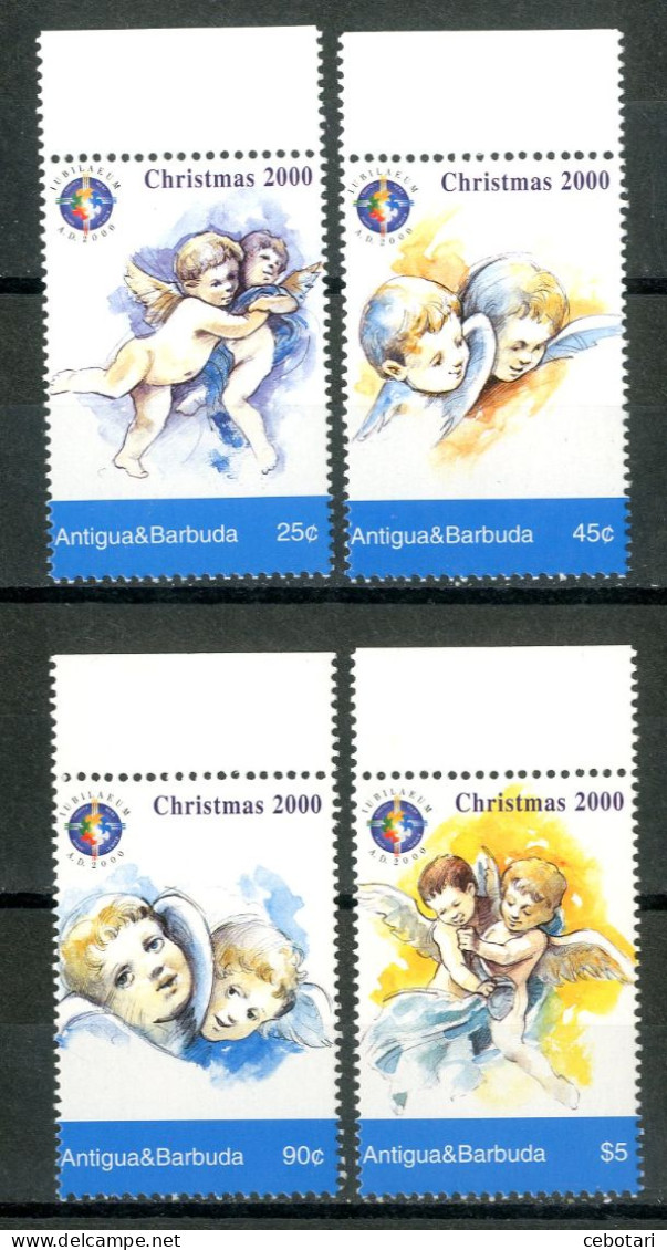 ANTIGUA & BARBUDA 2000** - Natale / Christmas - 4 Val. MNH. - Natale
