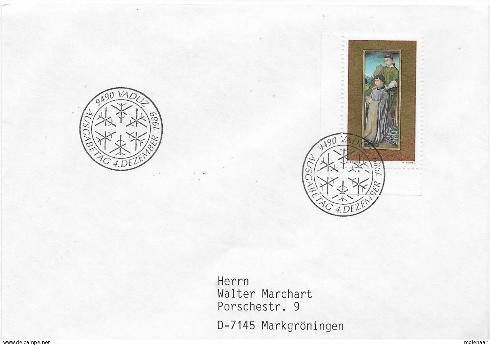 Postzegels > Europa > Liechtenstein > 1981-90 > Brief Met 984 (17584) - Lettres & Documents