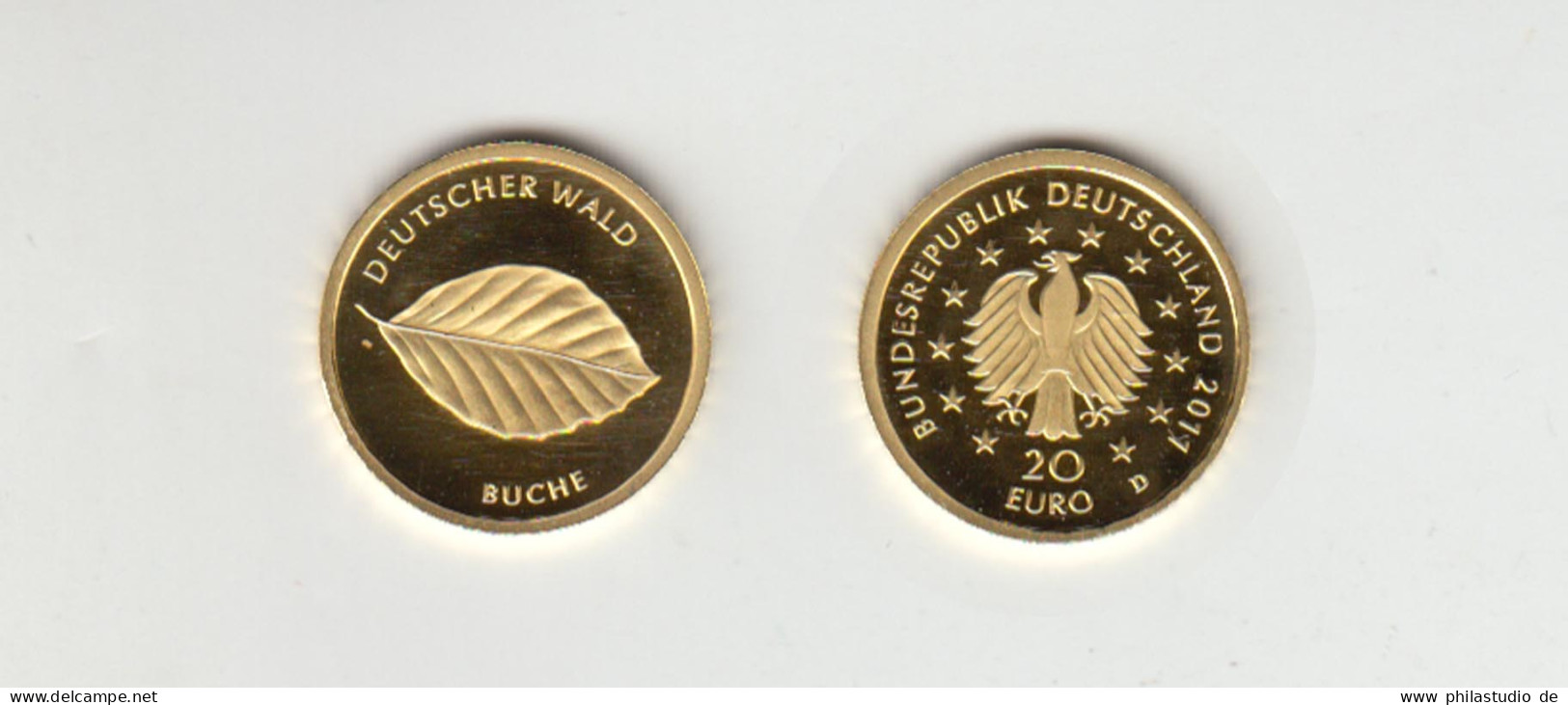 Goldmünze 20 Euro 2011 Deutscher Wald - Buche Mit Zertifikat In Kapsel - Autres – Europe