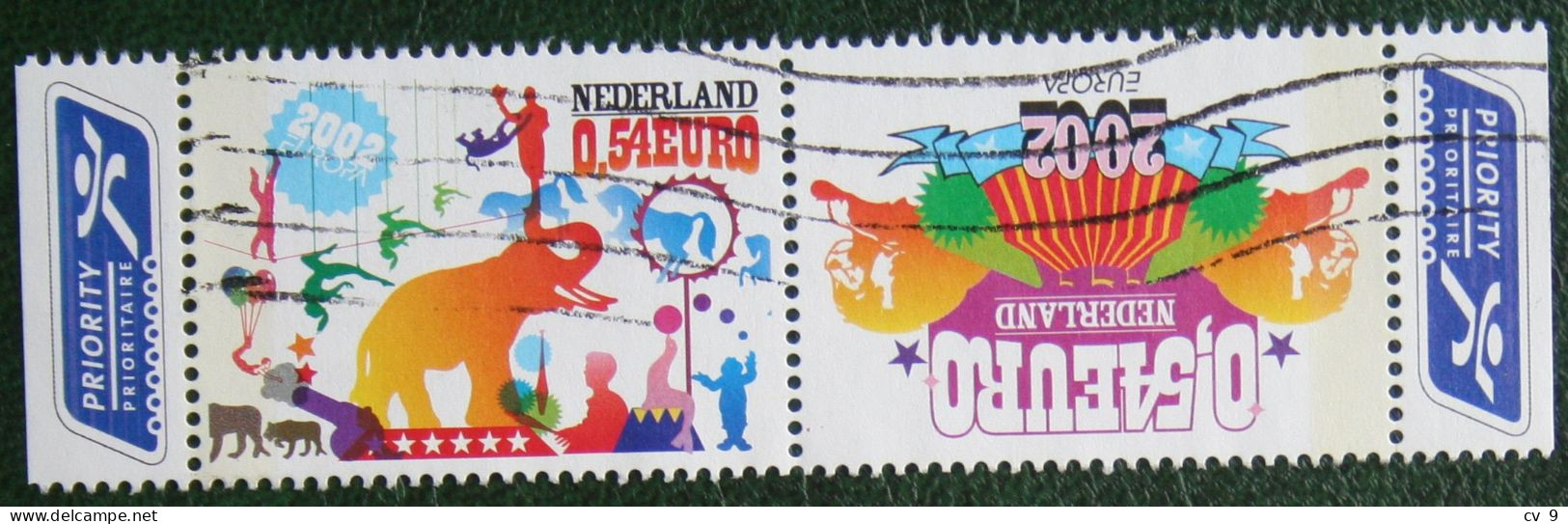 Europa Zegels Circus; NVPH 2099-2100 (Mi 2011-2012) 2002 Gestempeld / USED NEDERLAND / NIEDERLANDE - Gebruikt