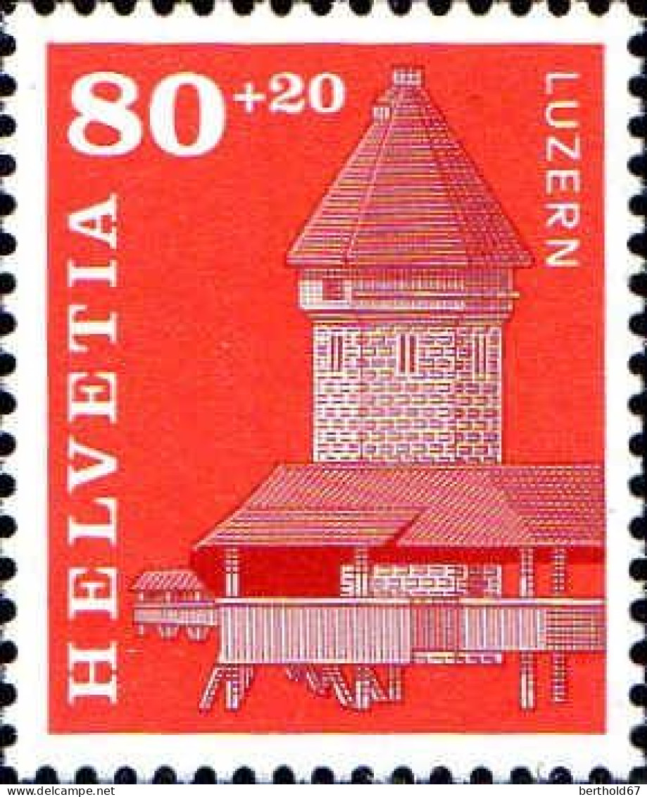 Suisse Poste N** Yv:1439 Mi:1511 Pont De La Chapelle Tour De L'eau Lucerne - Unused Stamps