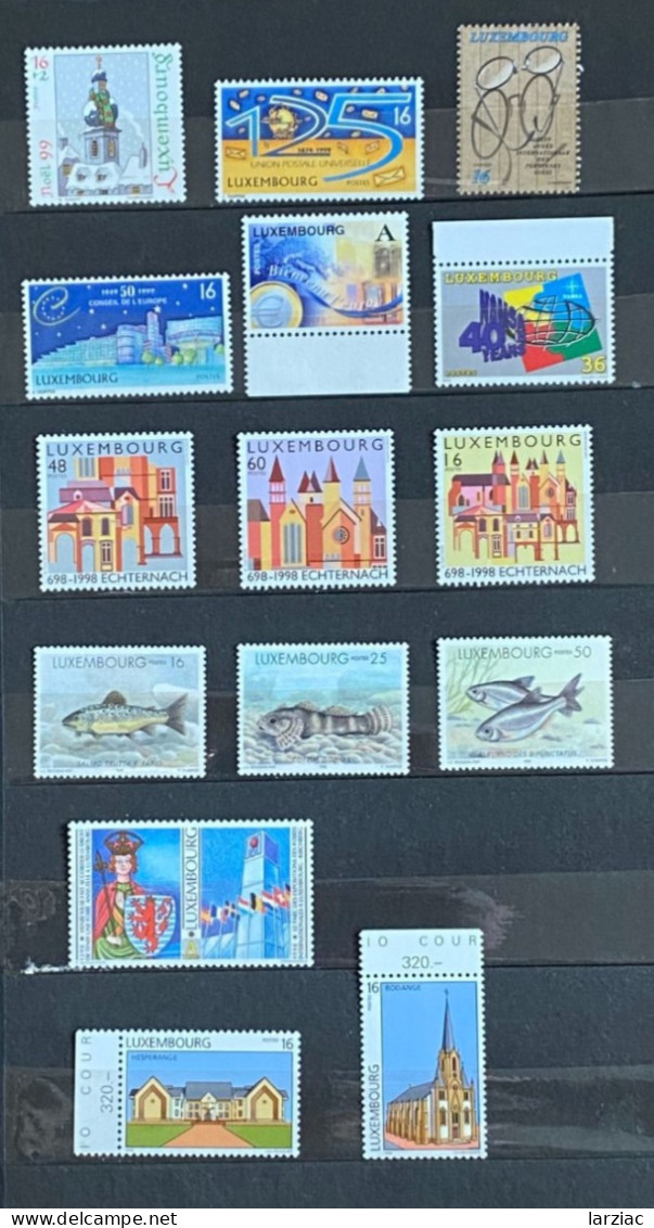 Lot De Timbres-poste Neufs Luxembourg 1998/1999 - Ungebraucht