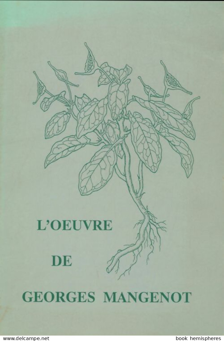 L'oeuvre De Georges Mangenot (0) De Georges Mangenot - Ciencia