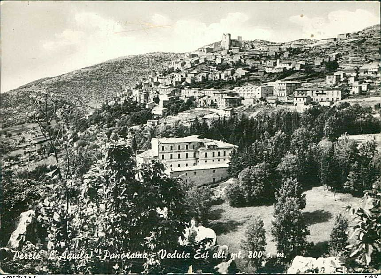 PERETO ( L'AQUILA ) PANORAMA - VEDUTA EST - EDIZIONE GIUSTINI - 1950s  (20678) - L'Aquila