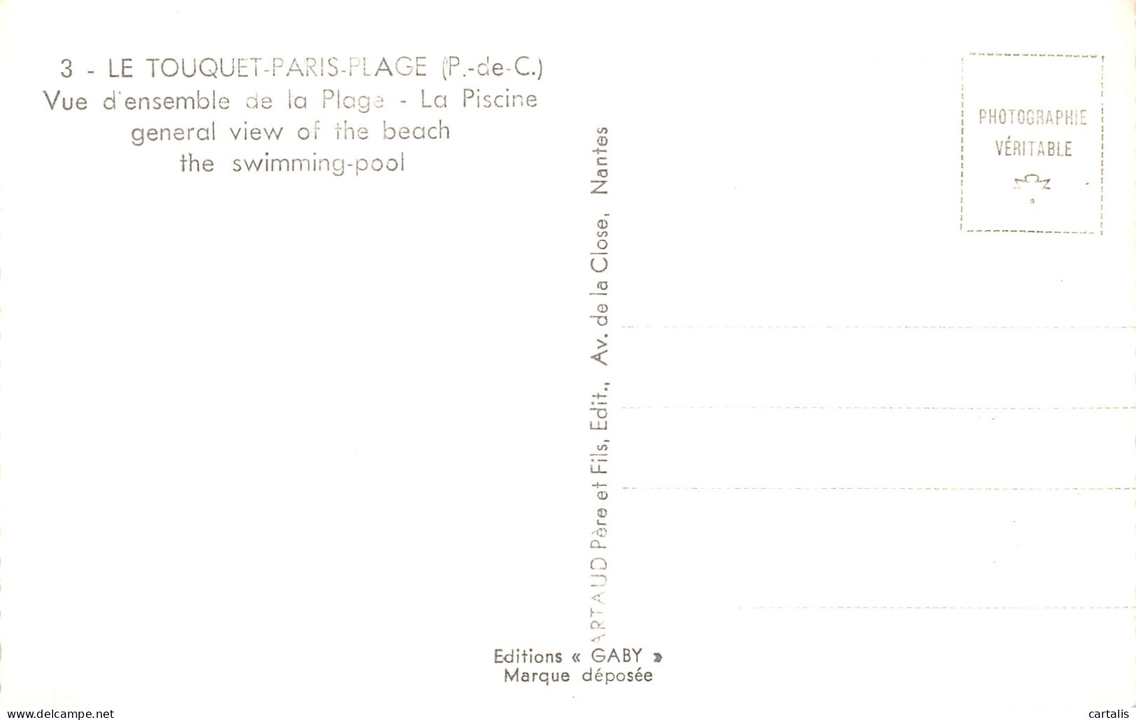 62-LE TOUQUET PARIS PLAGE-N°4221-B/0345 - Le Touquet