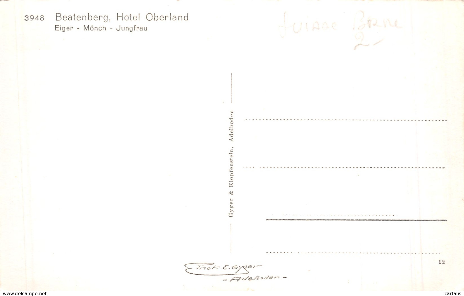 ET-SUISSE BEATENBERG-N°4221-B/0085 - Beatenberg