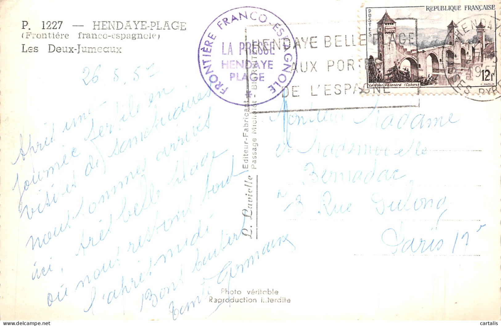 64-HENDAYE PLAGE-N°4221-E/0215 - Hendaye