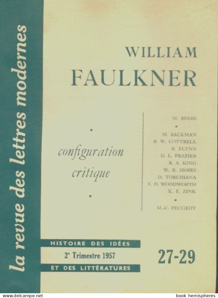 La Revue Des Lettres Modernes N°27-29 (1957) De Collectif - Zonder Classificatie