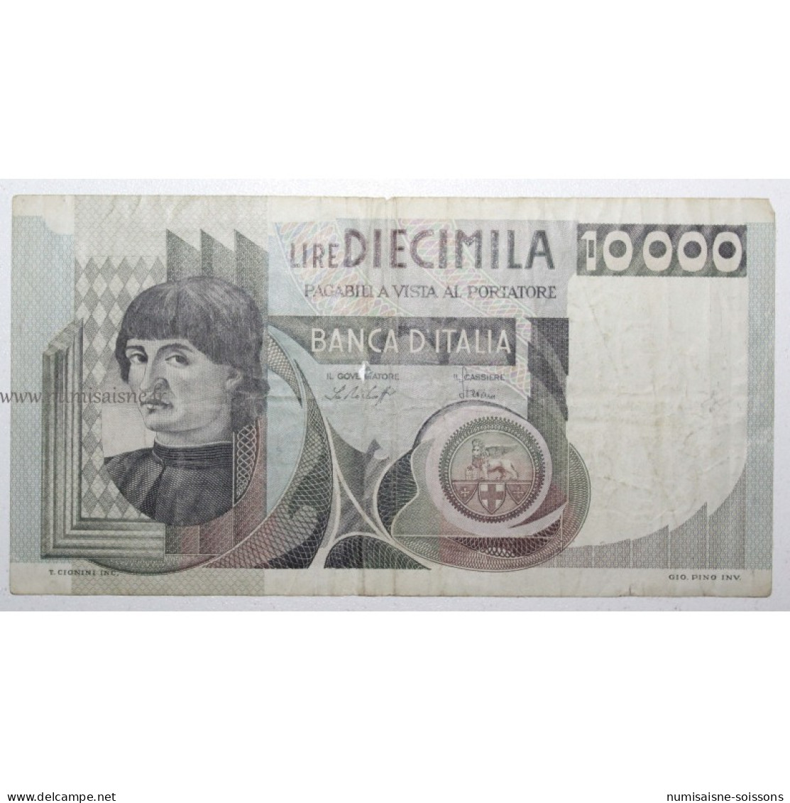 ITALIE - PICK 106 A - 10.000 LIRE - 30/10/1976 - B/TB - Other & Unclassified