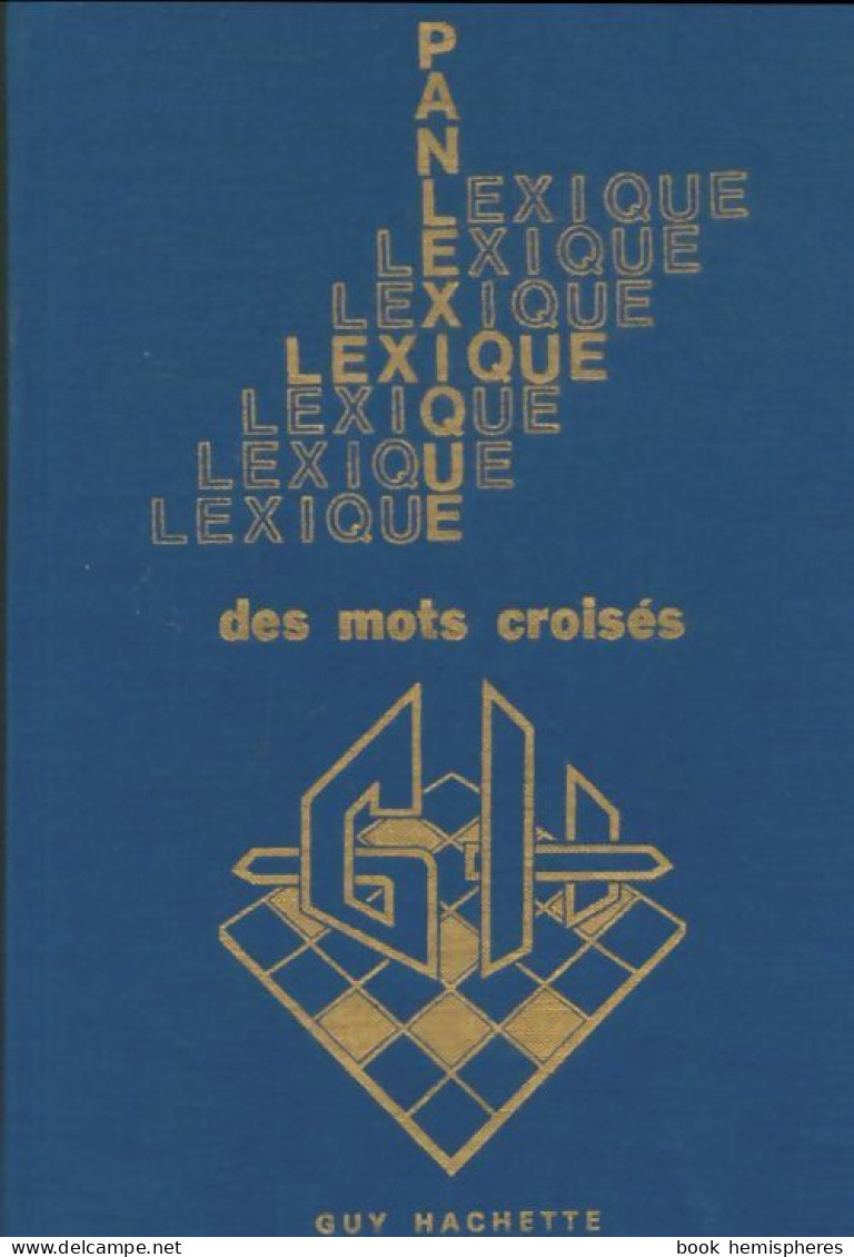 Lexique Des Mots Croisés (1976) De Collectif - Jeux De Société