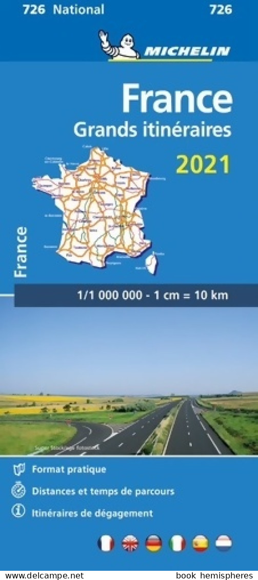 Carte Nationale Grands Itinéraires France 2021 (2021) De Michelin - Jeux De Société