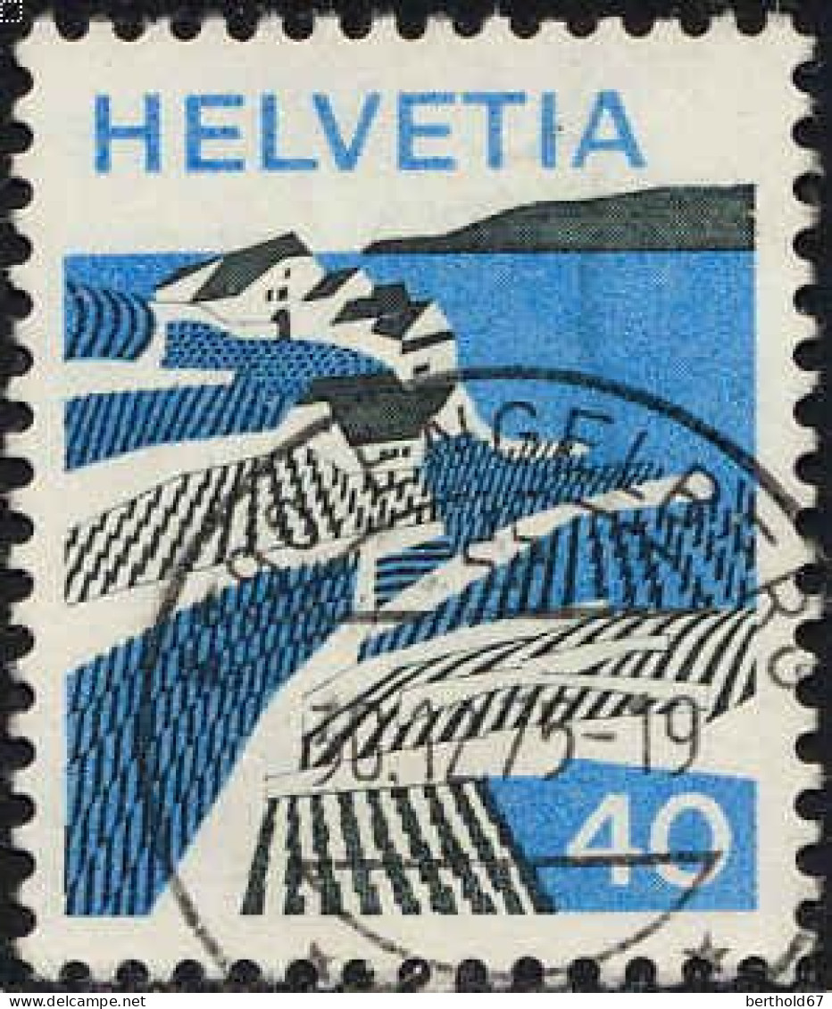 Suisse Poste Obl Yv: 938 Mi:1008 Lavaux (TB Cachet Rond) - Used Stamps