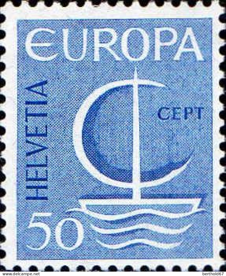 Suisse Poste N* Yv: 777 Mi:844 Europa Cept Voilier Stylisé (sans Gomme) - Unused Stamps