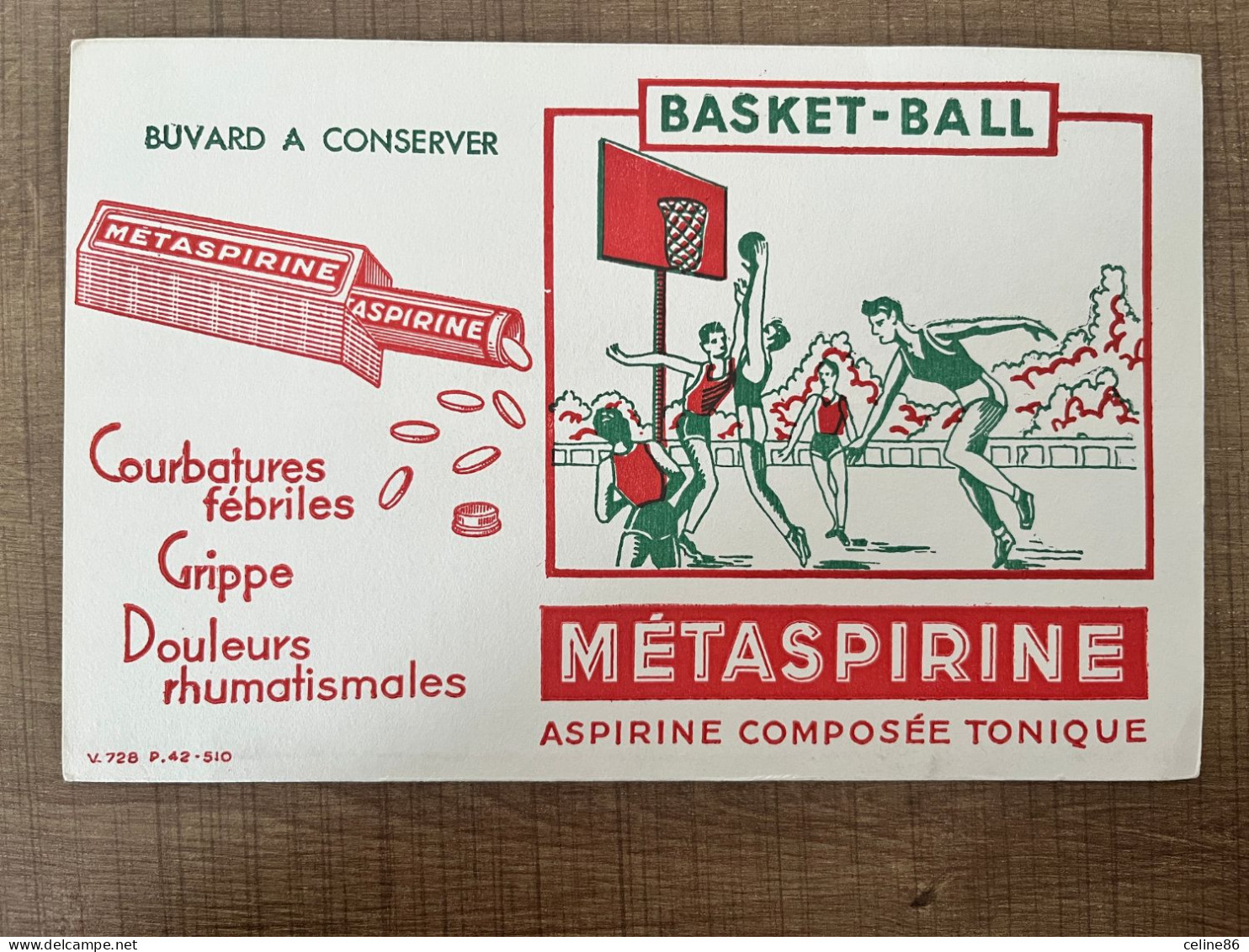 Basket Ball METASPIRINE Aspirine Composée Tonique - Produits Pharmaceutiques