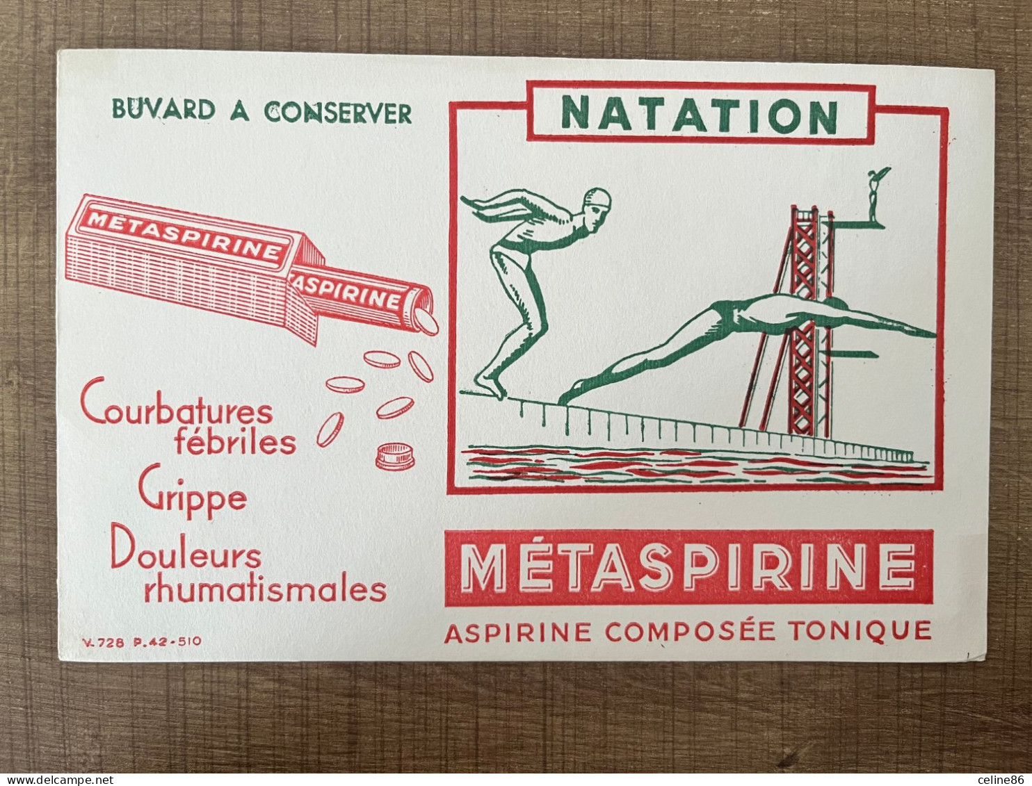 Natation METASPIRINE Aspirine Composée Tonique - Chemist's