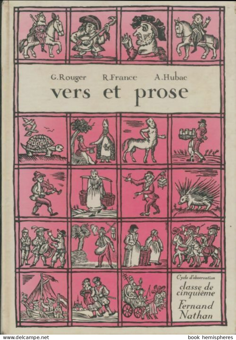 Vers Et Prose 5e (1965) De Collectif - 12-18 Años