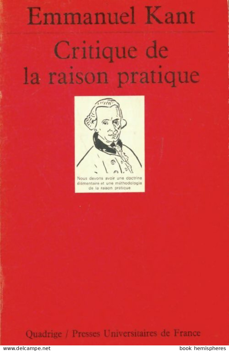 Critique De La Raison Pratique (1983) De Emmanuel Kant - Psicología/Filosofía