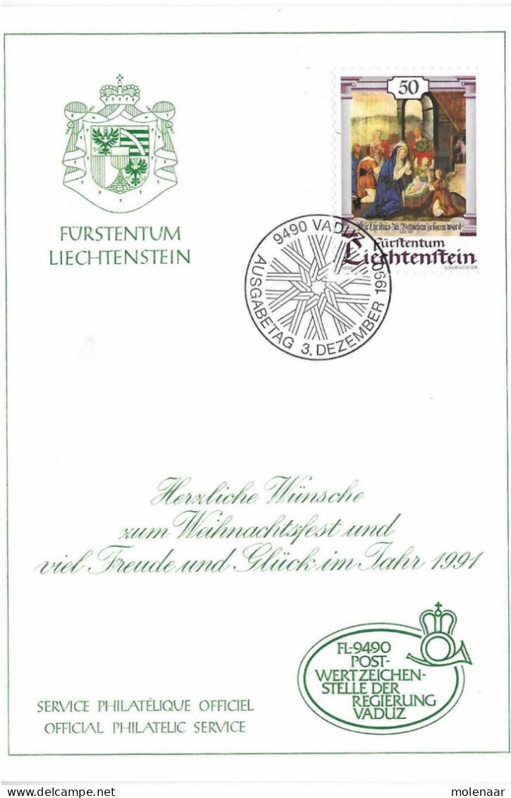 Postzegels > Europa > Liechtenstein > 1981-90 > Kaart Met No. 1010 (17586) - Cartas & Documentos