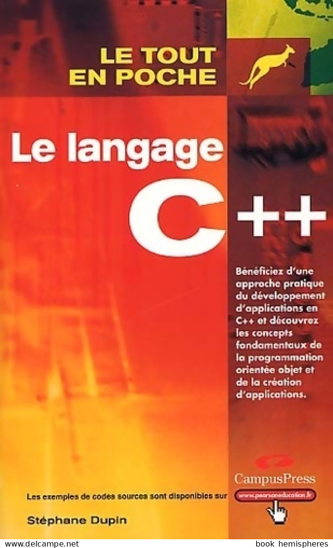 Le Langage C++ (2002) De Stéphane Dupin - Informatica