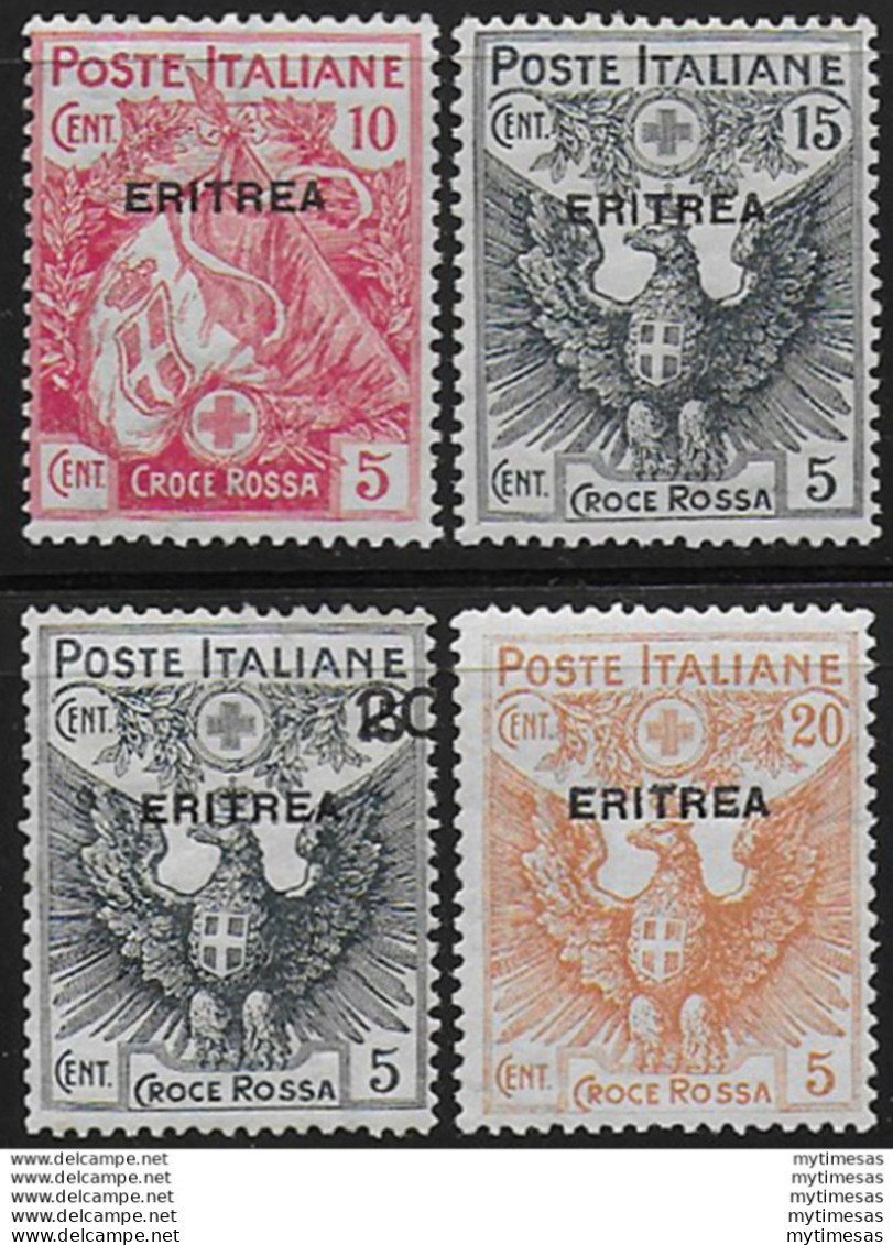 1916 Eritrea Croce Rossa 4v. MNH Sassone N. 41/44 - Autres & Non Classés