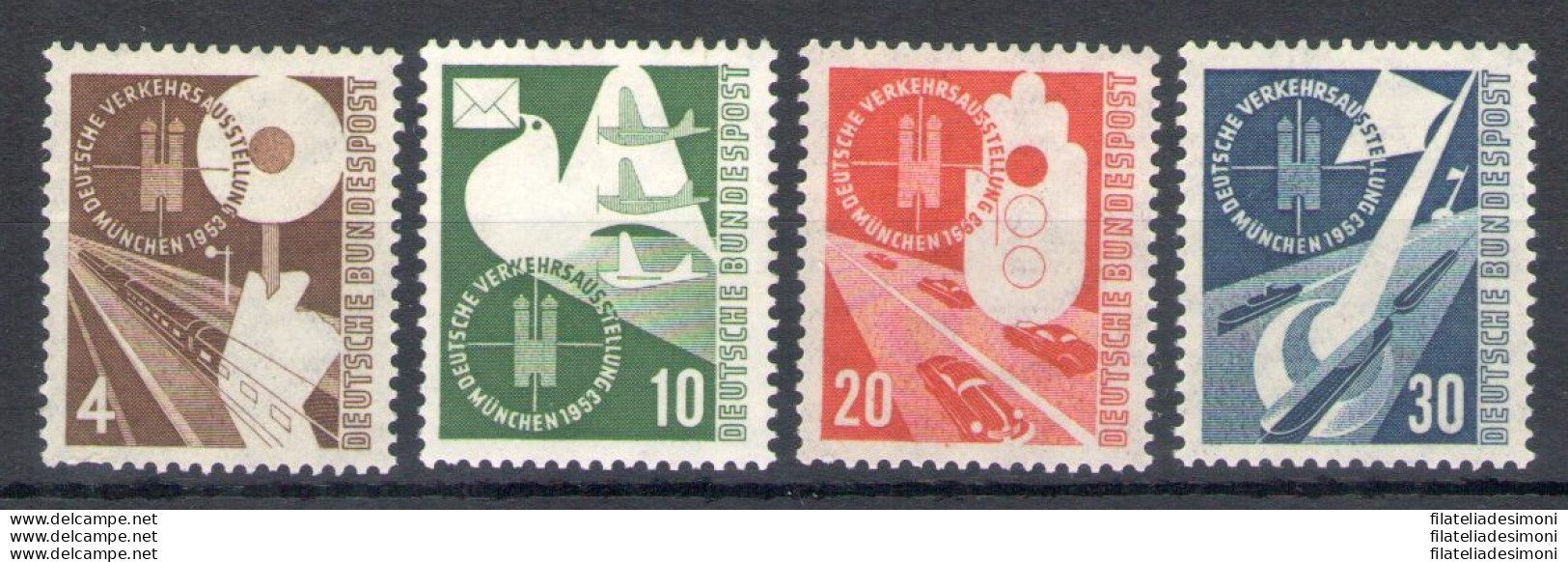 1953 Germania - Repubblica Federale Tedesca - Esposizione Trasporti Yvert N. 53-56 - MNH** - Other & Unclassified